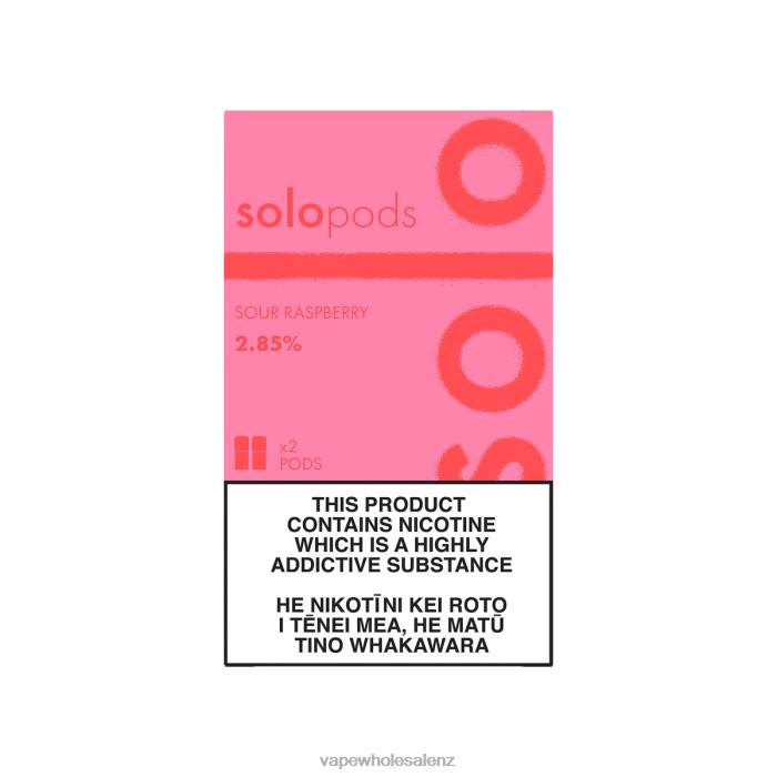 Electronic Cigarette Online - Sour Raspberry 428259 Solo Replacement Pod 2-Pack