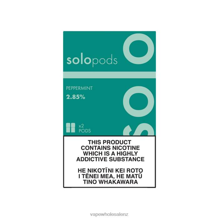Electronic Cigarette Wholesale - Peppermint 428263 Solo Replacement Pod 2-Pack