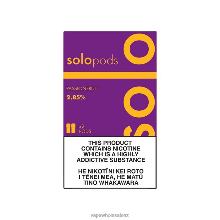 Vape Suppliers NZ - Passionfruit 428256 Solo Replacement Pod 2-Pack