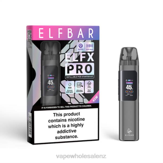 Grey ELFBAR ELFX Pro Open Pod Device L0083