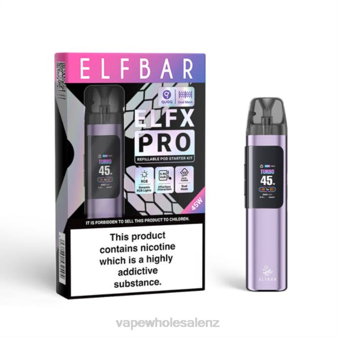 Purple ELFBAR ELFX Pro Open Pod Device L0082